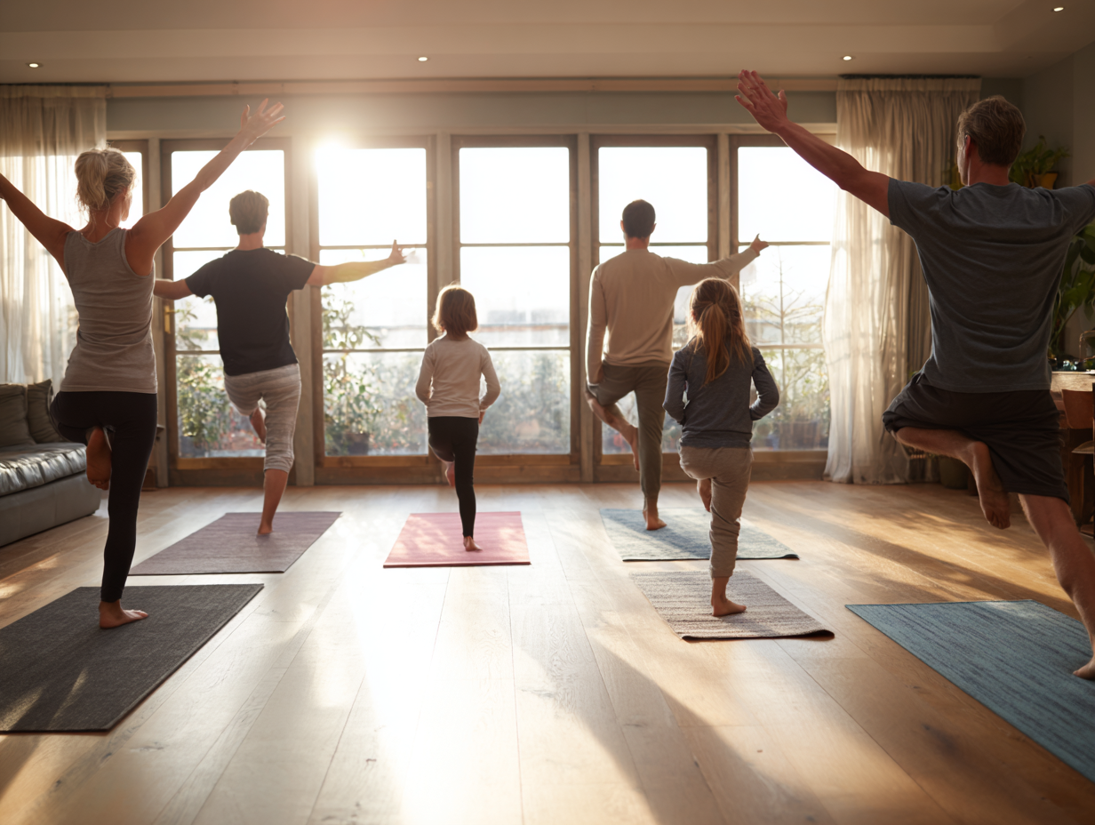 Дослідження впливу йоги на організм, люди різного віку в медитації